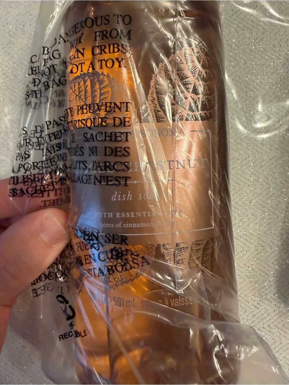 NWT Williams Sonoma Spiced Chestnut 3 piece set (dish soap, hand soap & lotion)
